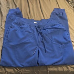 Mandala Galaxy Blue Jogger Scrub Pants